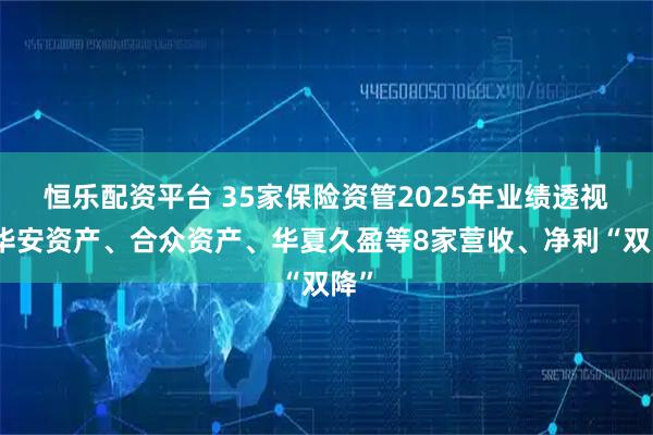 恒乐配资平台 35家保险资管2025年业绩透视：华安资产、合众资产、华夏久盈等8家营收、净利“双降”